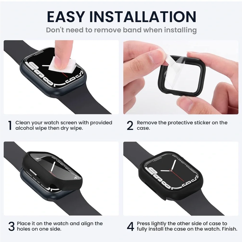 Pack of three Apple Watch face covers. Add to any bundle for free